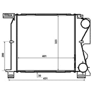 NRF Intercooler (Charge Air Cooler) 30477