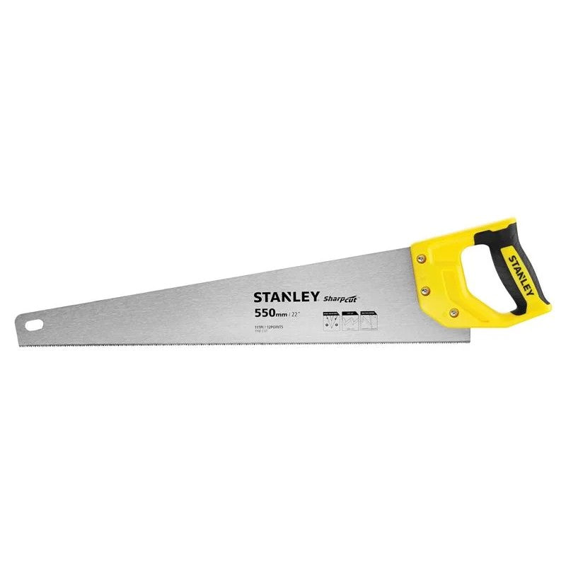 STANLEY® Hand Tools Sharpcut™ Handsaw 550mm (22in) 11 TPI - STHT20372-1