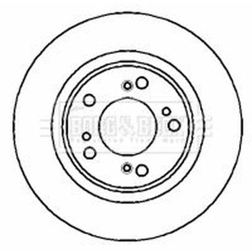 Borg & Beck 2 x Vented Front Brake Discs BBD5129