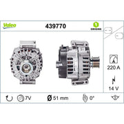 Valeo Car Alternator 12V 439770