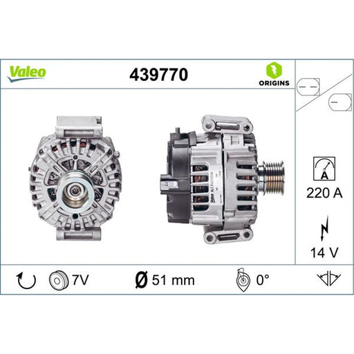 Valeo Car Alternator 12V 439770