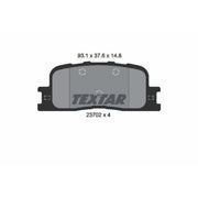Textar Rear Brake Pad Set 2370205