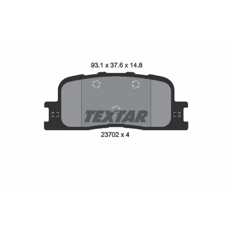 Textar Rear Brake Pad Set 2370205