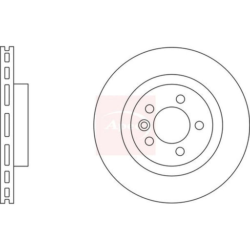 Apec 2 x Vented Front Brake Discs DSK2254