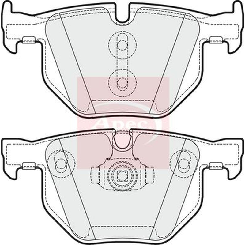 Apec Rear Brake Pad Set PAD1643