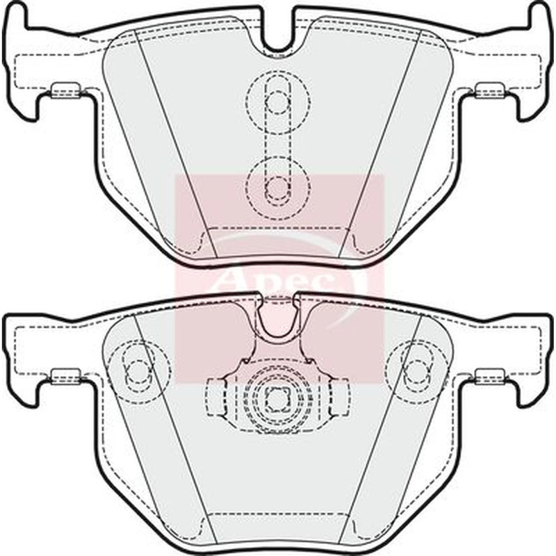 Apec Rear Brake Pad Set PAD1643