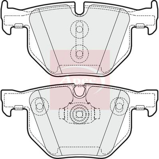 Apec Rear Brake Pad Set PAD1643