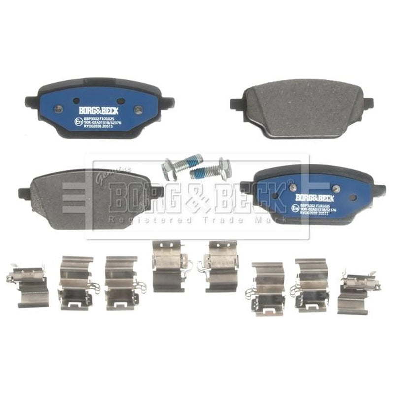 Borg & Beck 4 x Rear Brake Pad Set BBP3002