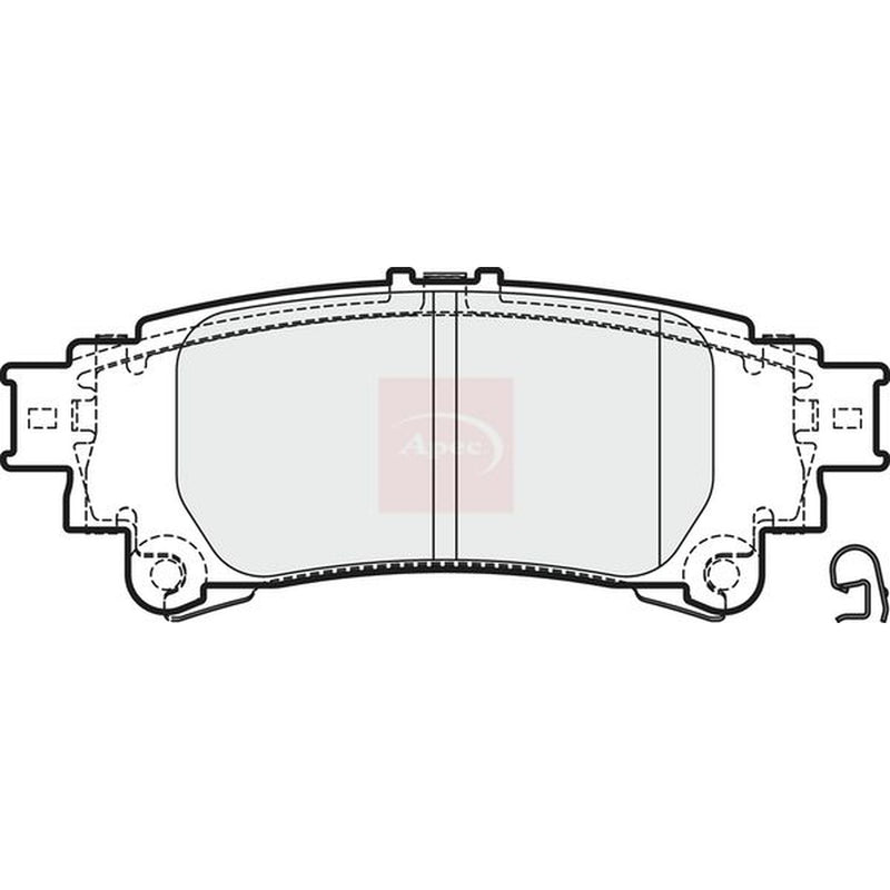 Apec Rear Brake Pad Set PAD2008
