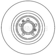 Borg & Beck 2 x Vented Front Brake Discs BBD6009S