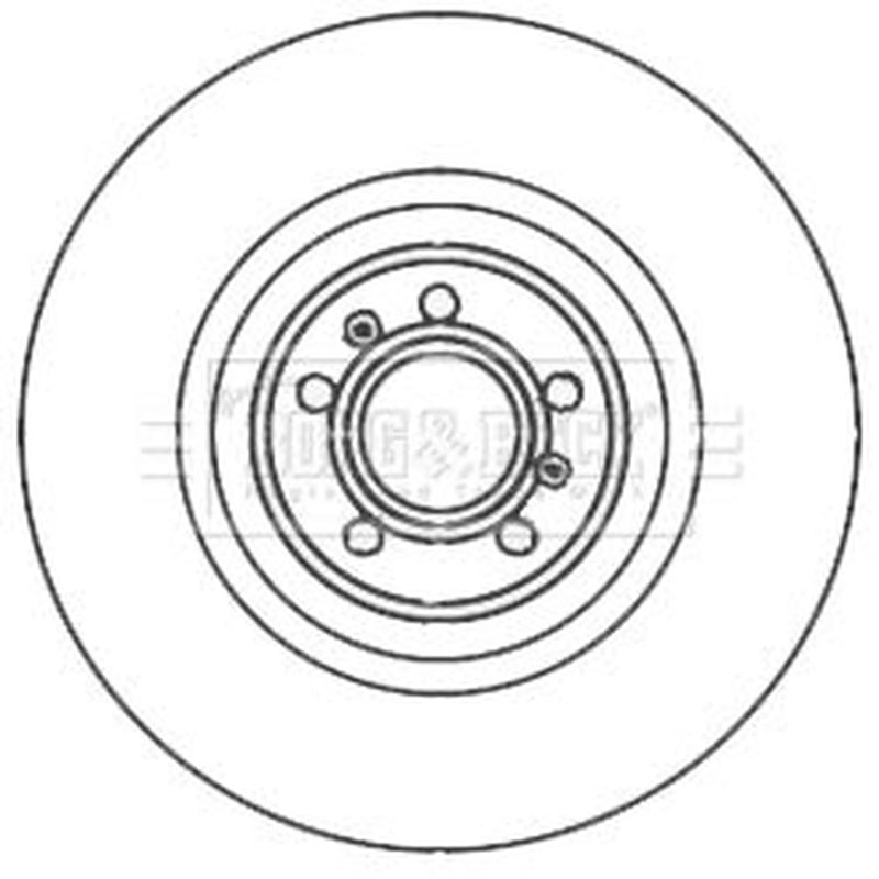 Borg & Beck 2 x Vented Front Brake Discs BBD6009S
