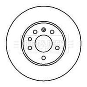 Borg & Beck 2 x Rear Brake Discs BBD5084