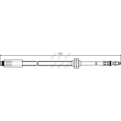 Apec Brake Hydraulic Hose Line Front BHO4046