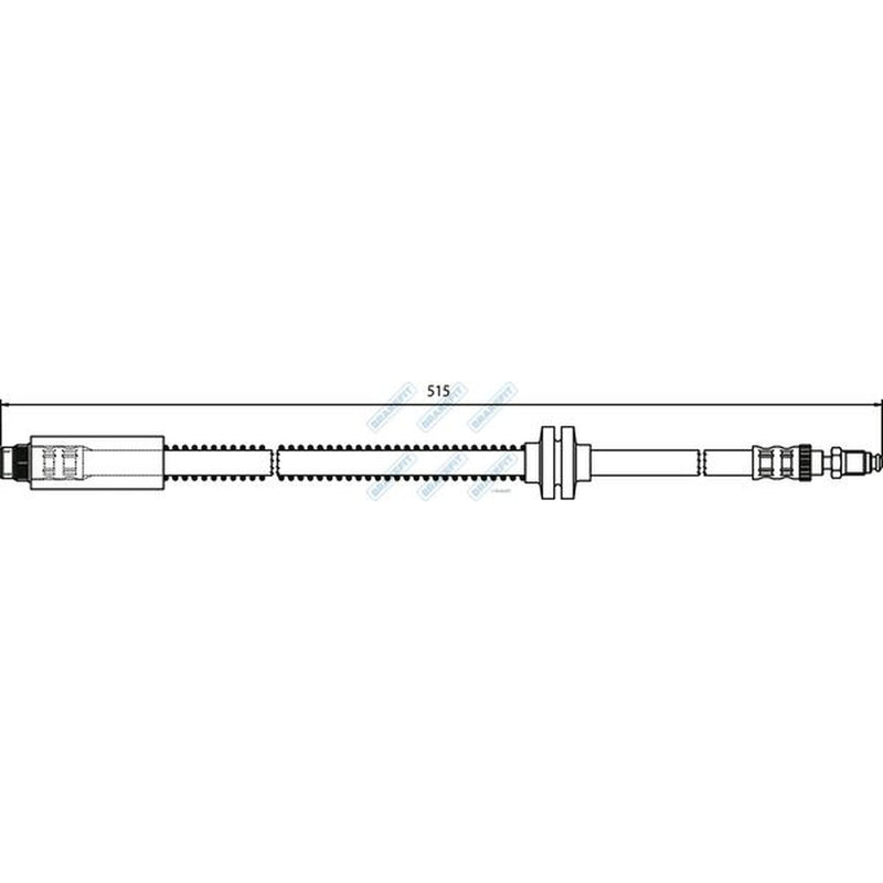 Apec Brake Hydraulic Hose Line Front BHO4046