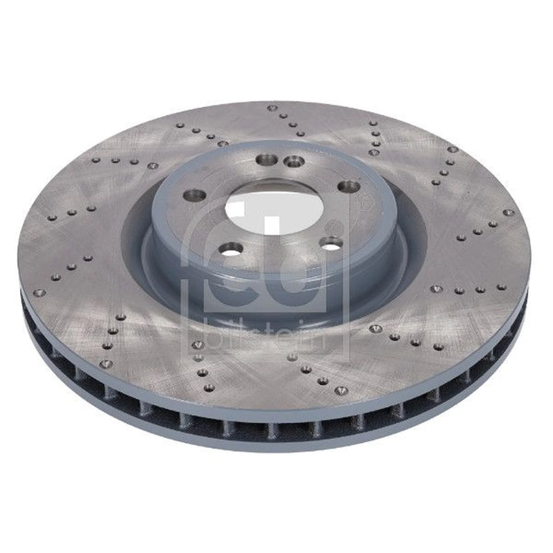 Febi 2 x Perforated/Vented Front Brake Discs 107510