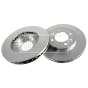 Borg & Beck 2 x Front Brake Discs BBD4204