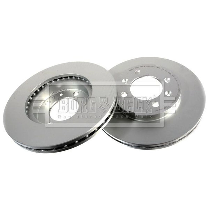 Borg & Beck 2 x Front Brake Discs BBD4204