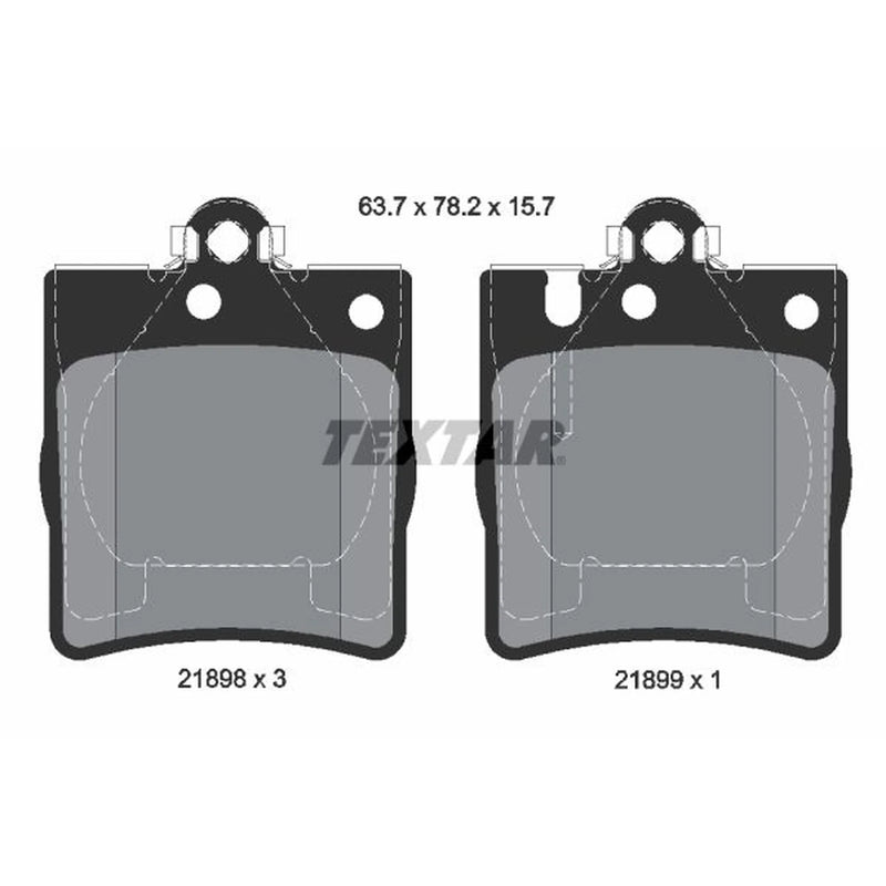 Textar Rear Brake Pad Set 2189801