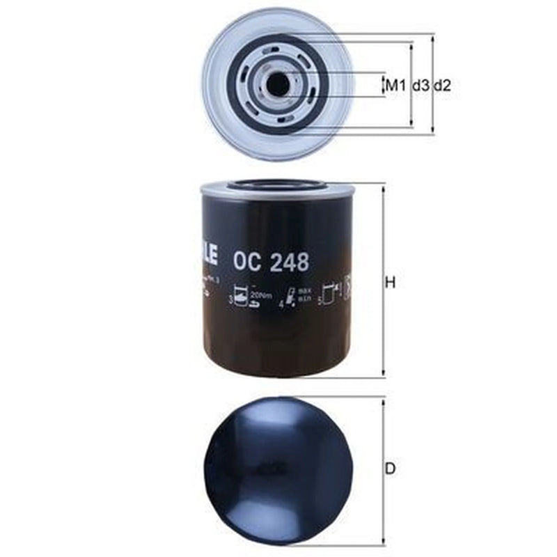 Mahle Engine Oil Filter OC 248