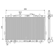 Valeo Engine Radiator 701206