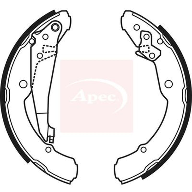 Apec Brake Shoe Set Axle Kit SHU585