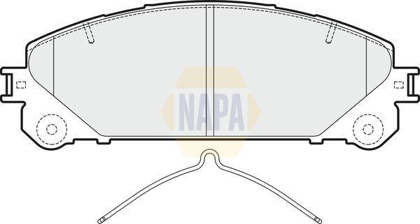 NAPA Front & Rear Pads fits TOYOTA