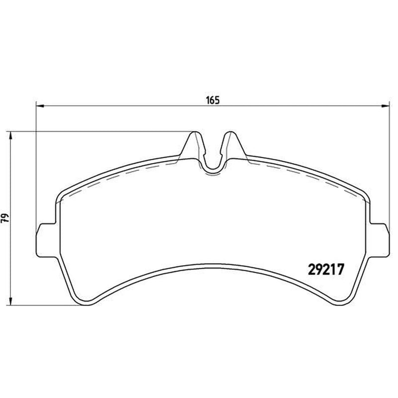 Brembo 4 x Rear Brake Pad Set P50060