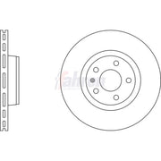 Fahren 2 x Vented Front Brake Discs FBD6256