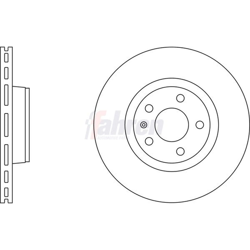 Fahren 2 x Vented Front Brake Discs FBD6256
