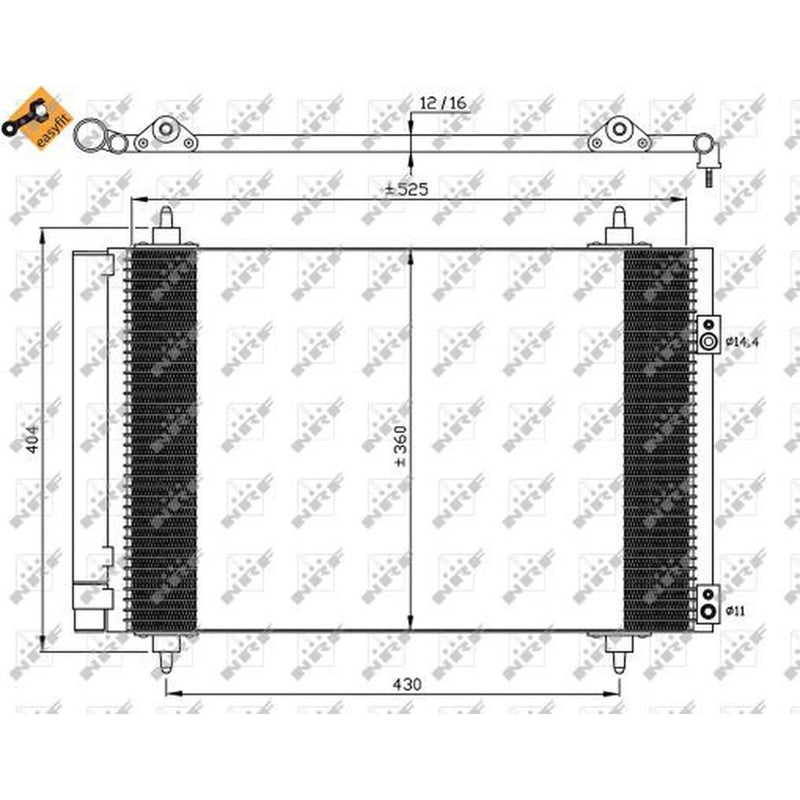 NRF Air Conditioning Condenser 35610