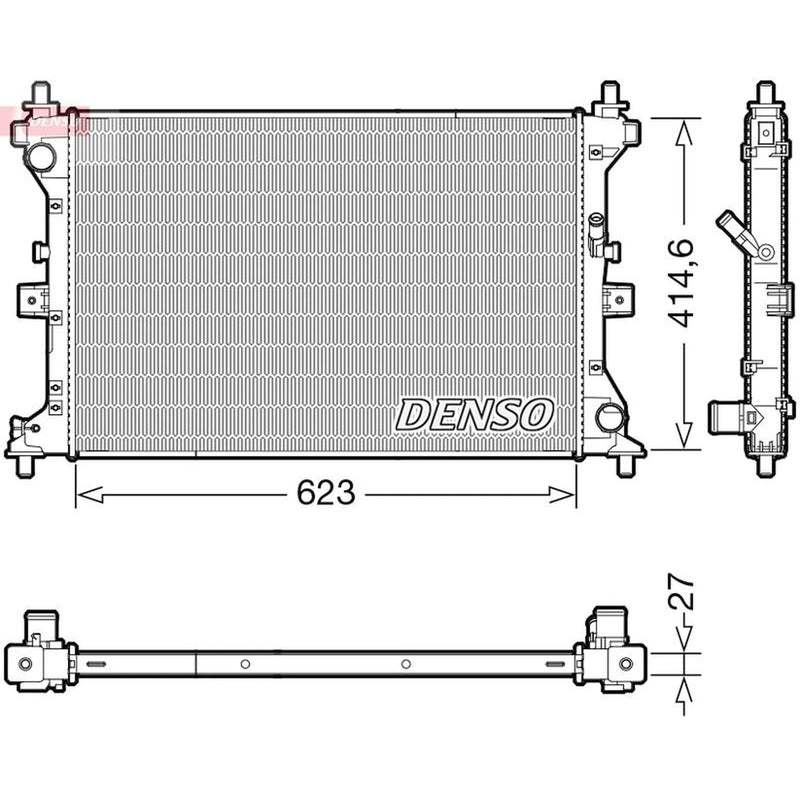 Denso Engine Radiator DRM47039