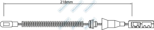 Apec Handbrake Cable Left Rear fits Vauxhall Corsa 2000-2007 1.0 1.2 1.3 1.4 1.7