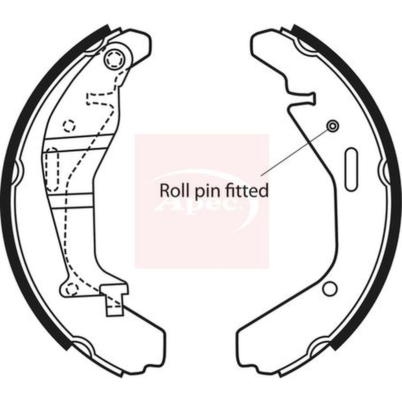 Apec Brake Shoe Set Axle Kit SHU694