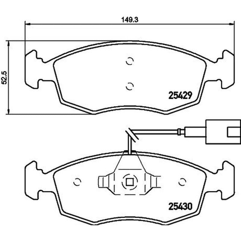 Mintex Front Brake Pad Set MDB3208