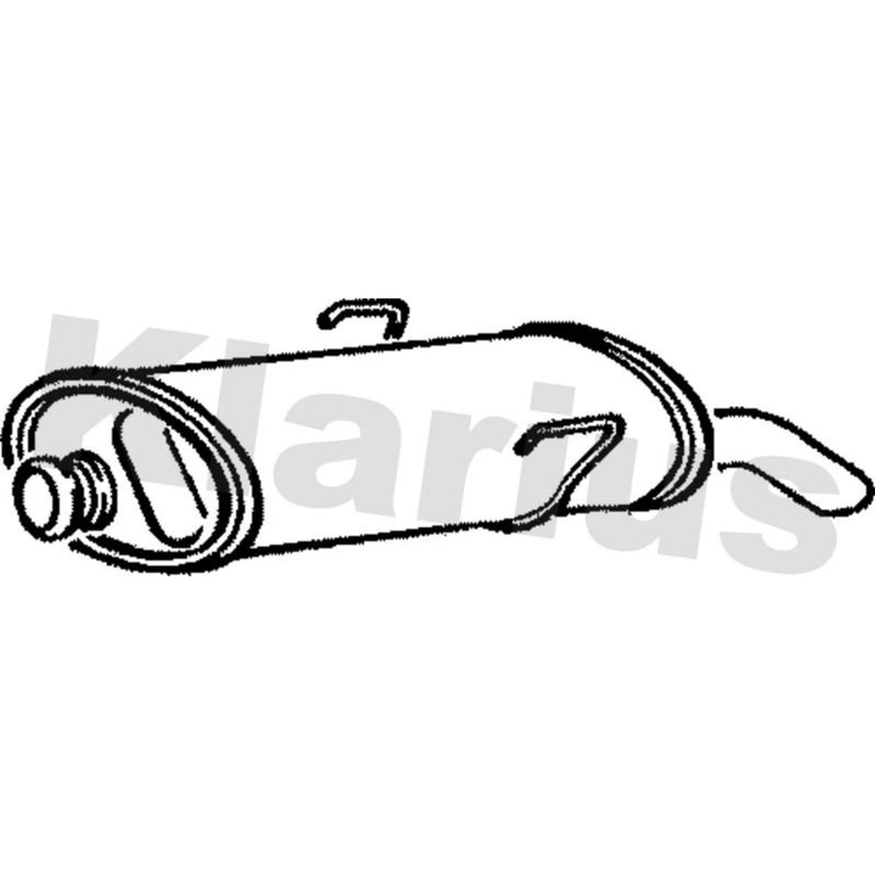 Klarius Box With Tail Pipe Rear PG631V