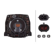 Hella Headlight Headlamp H9 Left 1AL 009 998-021