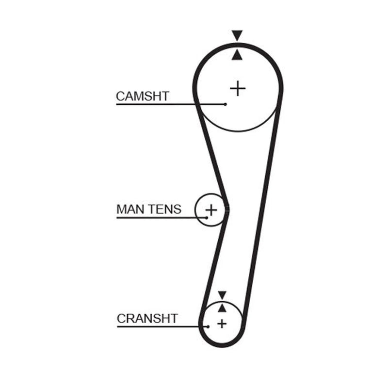 Gates Timing Belt Cambelt 104 Teeth 5024