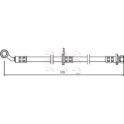 Apec Brake Hydraulic Hose Line Front Right HOS3504