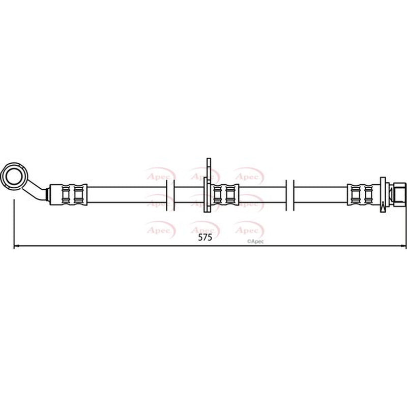 Apec Brake Hydraulic Hose Line Front Right HOS3504