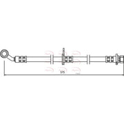 Apec Brake Hydraulic Hose Line Front Right HOS3504