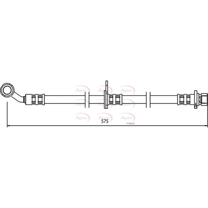Apec Brake Hydraulic Hose Line Front Right HOS3504