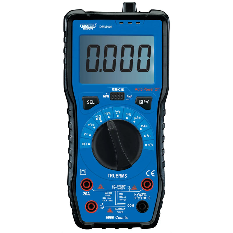 Draper Expert Digital Multimeter DMM404 Auto & Manual Ranging