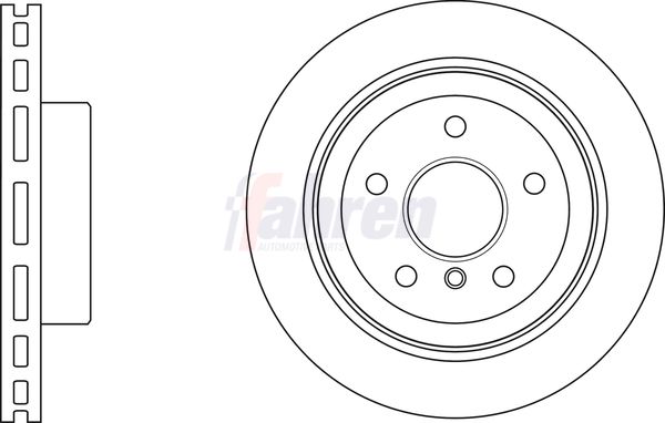 Fahren Brake Disc Set Vented