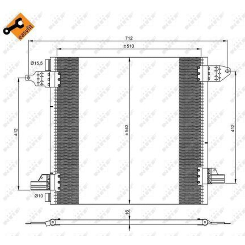 NRF Air Conditioning Condenser 35702
