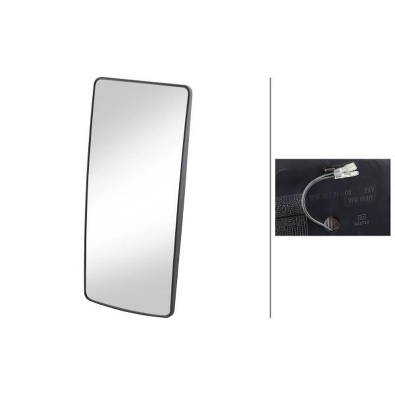Hella Exterior Wing Mirror Glass both sides 9MX 562 841-002