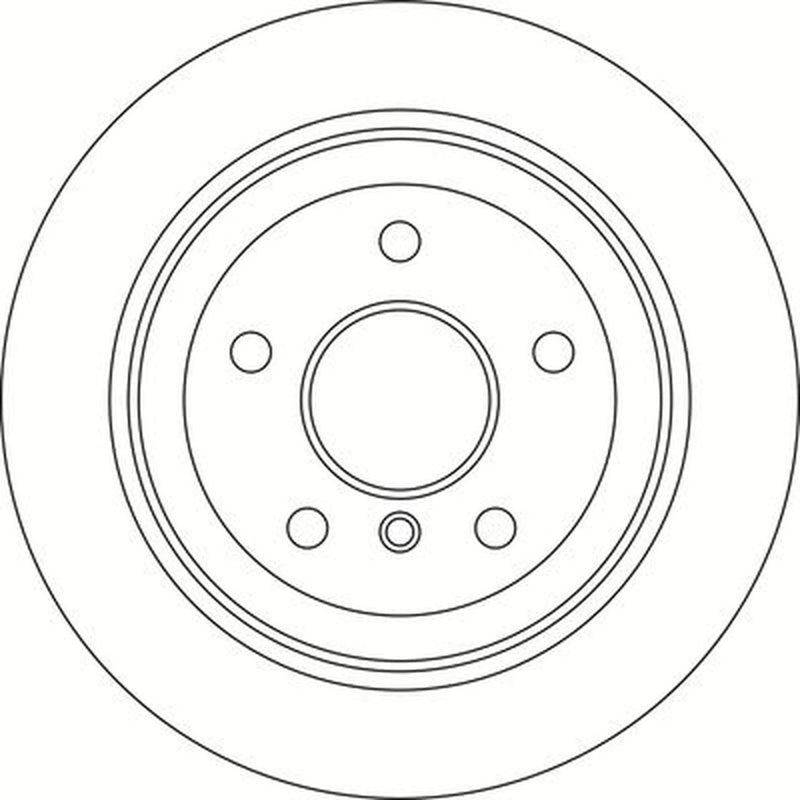 Abtex 2 x Vented Rear Brake Discs BD1851V