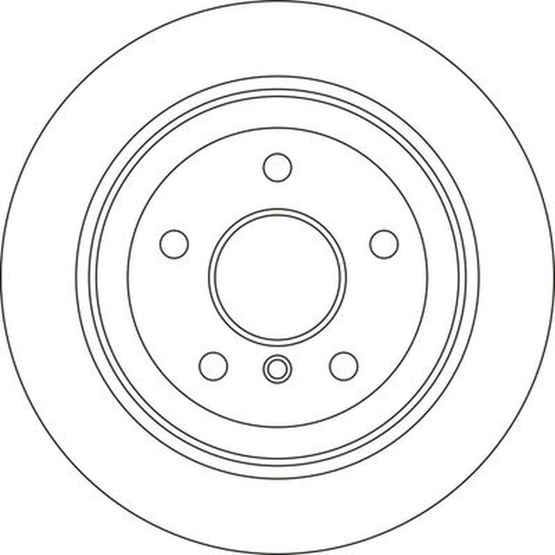 Abtex 2 x Vented Rear Brake Discs BD1851V