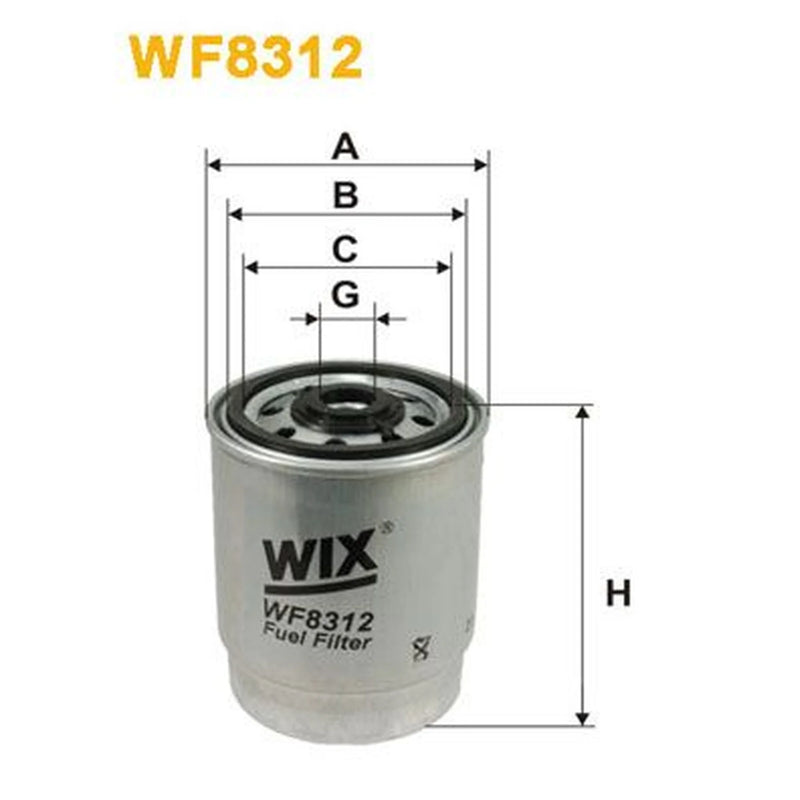 WIX Fuel Filter Element WF8312