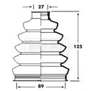 Borg & Beck Drive Shaft Bellow Kit Front Left Thermoplast BCB2358