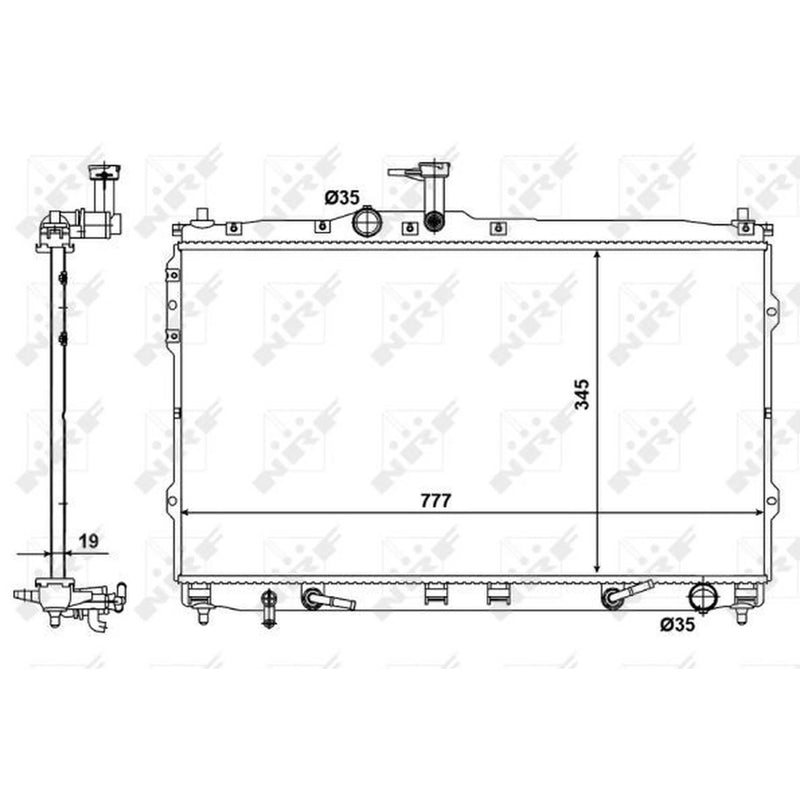 NRF Engine Radiator 58421